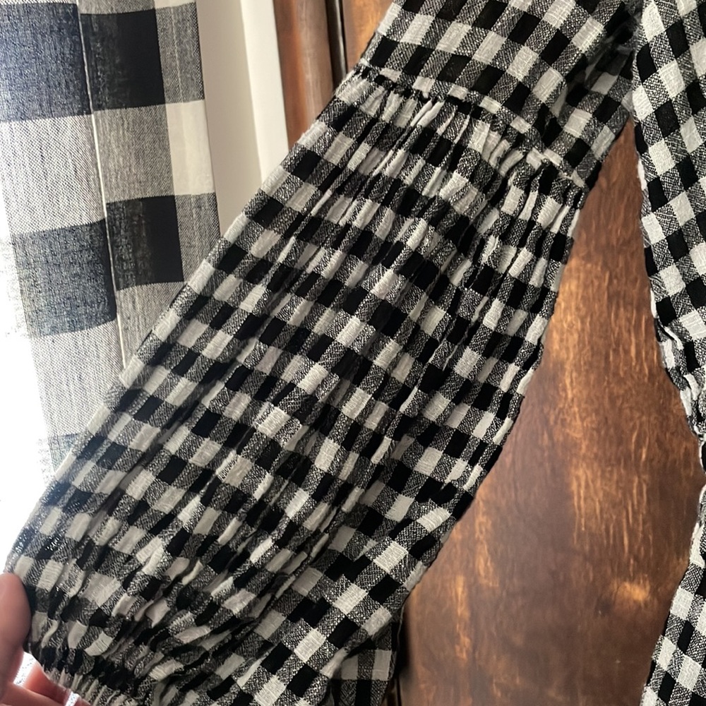 Vici black and white plaid top/dress - Picture 5 of 6